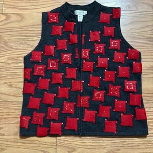 Susan Bristol Sweater Vest Large